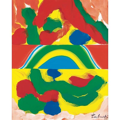 Lot 89 - Yasse Tabuchi Japanese, b. 1921 La foret...