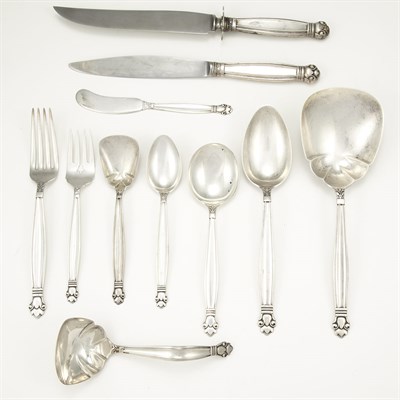 Lot 1306 - American Sterling Silver Flatware Service...