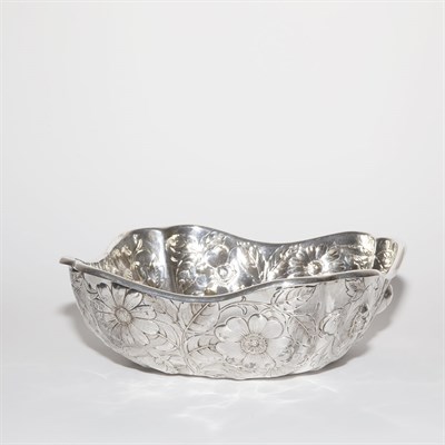 Lot 1316 - Gorham Sterling Silver Floral Chased Bowl...