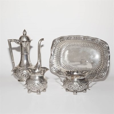 Lot 1315 - American Sterling Silver Three-Piece Coffee...