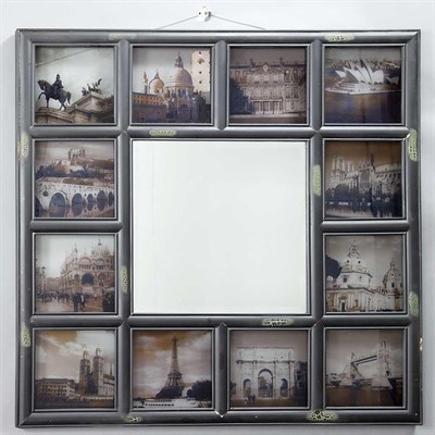 Lot 566 - Photograph on Glass Framed Mirror Height 40...
