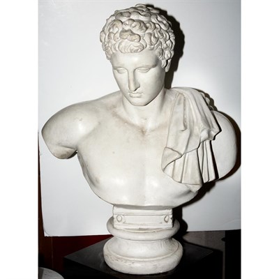 Lot 417 - Composition Bust of a Roman Man Height 31 inches.