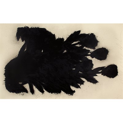 Lot 671 - Donald Sultan BLACK ROSES Screenprint, 1990,...