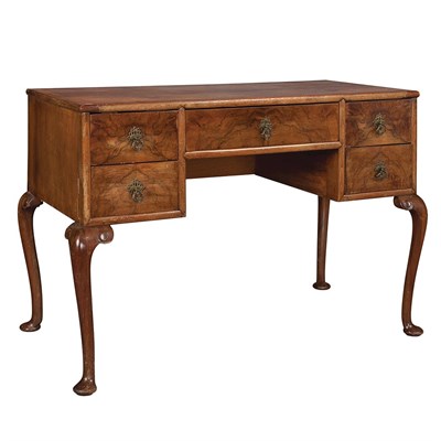 Lot 318 - Georgian Style Burl Walnut Dressing Table...