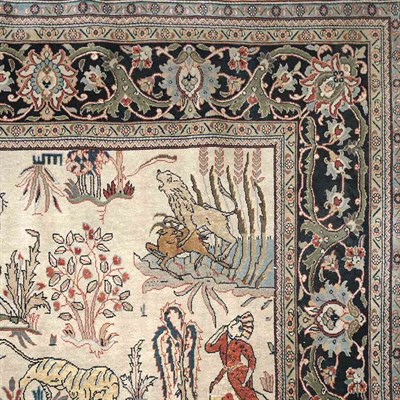 Lot 453 - Isfahan Rug Central Persia, mid 20th century...