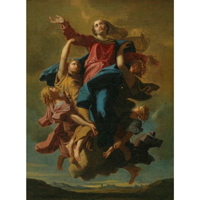 Lot 9 - School of Nicholas Poussin The Assumption of...