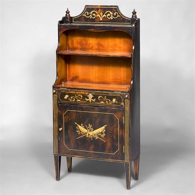 Lot 1218 - Victorian Painted Bookcase Cabinet Height 52...