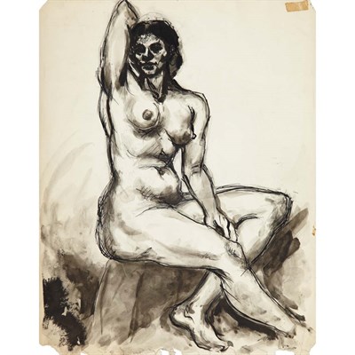 Lot 16 - Dox Thrash American, 1893-1965 Seated Model,...