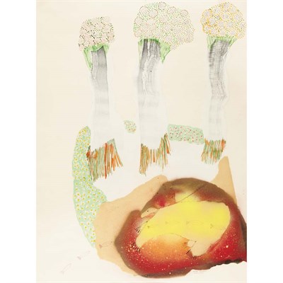 Lot 198 - Benny Andrews American, 1930-2006 Utopia Study,...