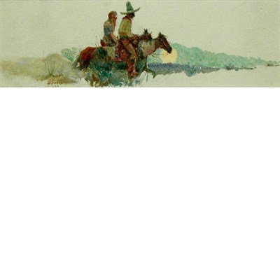 Lot 47 - Douglas Duer American, 1887-1964 Western Scene...