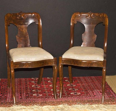 Lot 1404 - Pair of Victorian Mahogany Side Chairs