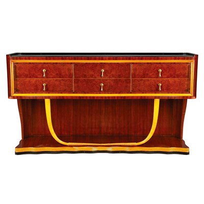 Lot 228 - Sideboard Italy, 20th century Rosewood,...