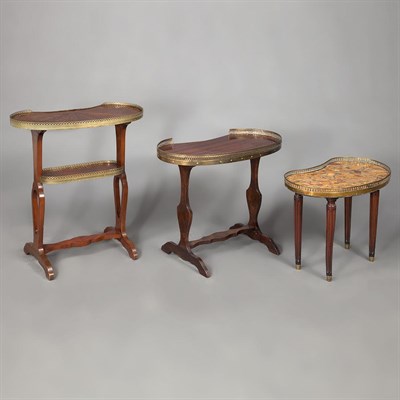 Lot 127 - Group of Three Louis XVI Style Brass Mounted...