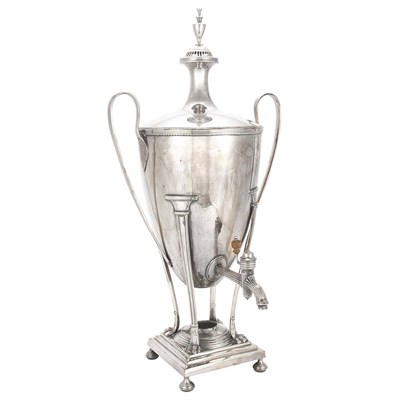 Lot 395 - English Silver Plated Hot Water Urn Late 19th...
