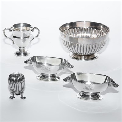 Lot 382 - Group of Four Sterling Silver Small Table...