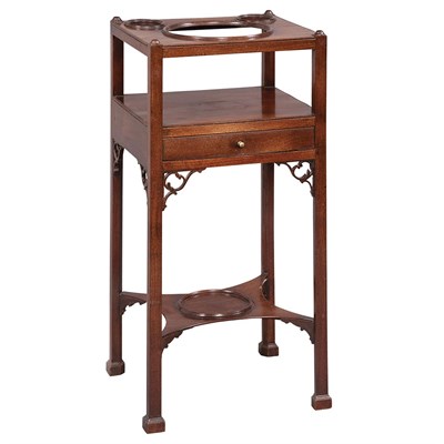 Lot 407 - George III Mahogany Washstand Late 18th...