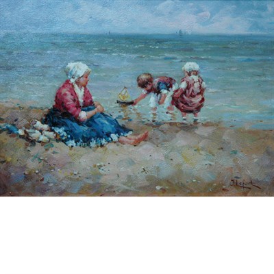 Lot 35 - Jean Lefort French, b. 1948 Taking the...