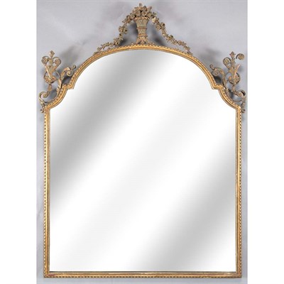Lot 114 - Louis XVI Style Giltwood Mirror Height 43 1/2...