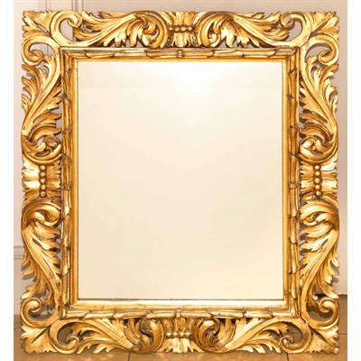 Lot 95 - Italian Rococo Style Gilt-Wood Mirror Height...