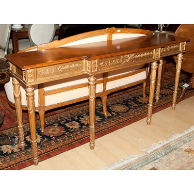 Lot 486 - George III Style Gold Painted Console Height...