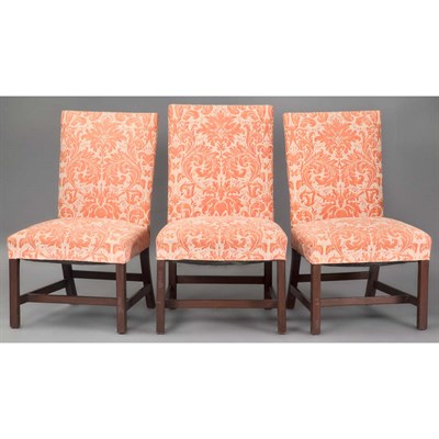 Lot 180 - Set of Six George III Style Upholstered...