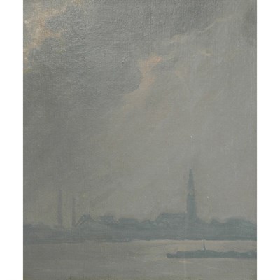 Lot 97 - Manner of James McNeill Whistler Study in Gray...