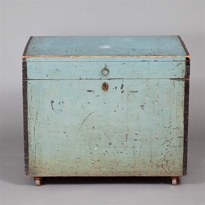 Lot 168 - Provincial Painted Trunk Height 26 inches,...