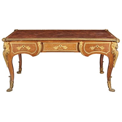 Lot 473 - Louis XV Style Gilt-Bronze Mounted Parquetry...