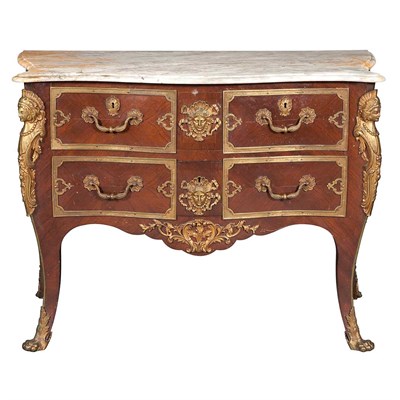 Lot 461 - Louis XV Style Gilt-Metal Mounted Diminutive...