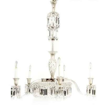 Lot 445 - Victorian Colorless and Frosted Glass...