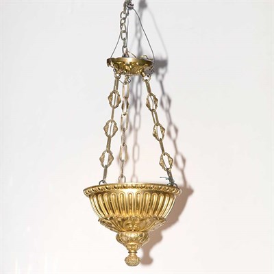 Lot 518 - Regency Style Gilt-Bronze Hall Light Height 22...