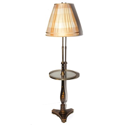Lot 534 - Regency Style Chinoiserie Decorated Floor Lamp...