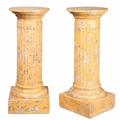 Lot 402 - Pair of Neoclassical Style Faux Marble...