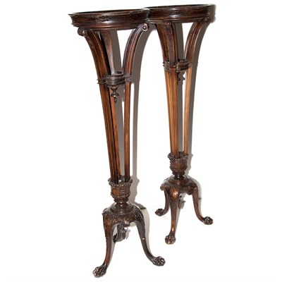 Lot 447 - Pair of George III Style Stained Mahogany...