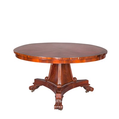 Lot 599 - Regency Rosewood and Mahogany Center Table...