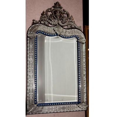 Lot 292 - Venetian Style Mirror Framed Mirror Height 43...