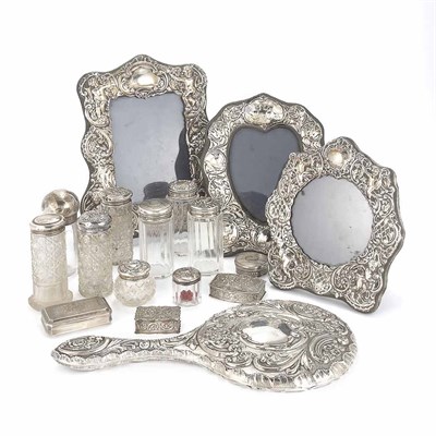 Lot 372 - Group of Silver Vanity Articles Approximately...