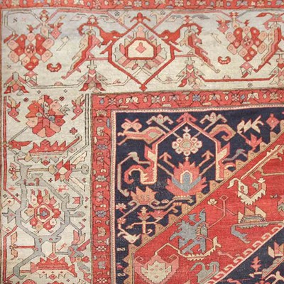 Lot 521 - Heriz Carpet Northwest Persia, circa 1900 The...