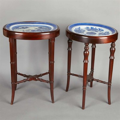 Lot 365 - Two Chinese Export Blue and White Porcelain...