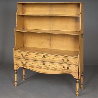 Lot 175 - Pair of Regency Painted Wood Bookcases Height...