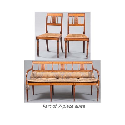 Lot 218 - Swedish Inlaid Fruitwood Salon Suite...