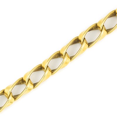 Lot 485 - Gold Link Bracelet, Cartier