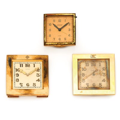 Lot 909 - Three Travel Clocks