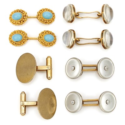 Lot 900 - Group of Cufflinks, Shirt Studs and Stick Pins