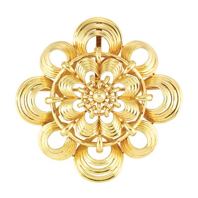 Lot 19 - Gold Pendant-Brooch