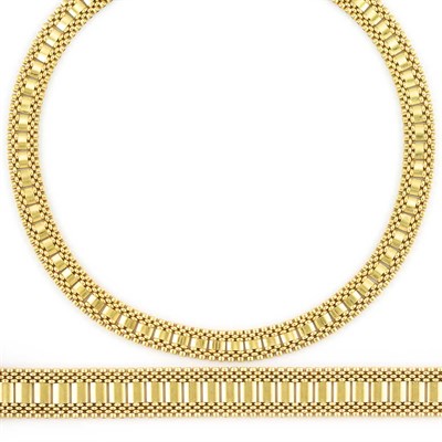 Lot 212 - Gold Necklace and Bracelet