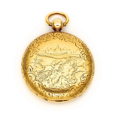 Lot 575 - Gold Hunting Case Pocket Watch