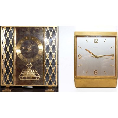 Lot 535 - Gilt-Metal and Glass Mantel Clock Dial signed...