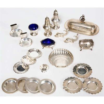 Lot 375 - Group of Silver Small Table Articles...