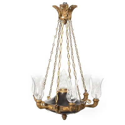 Lot 422 - Empire Style Gilt and Patinated-Bronze...